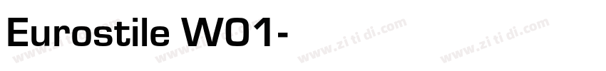 Eurostile W01字体转换